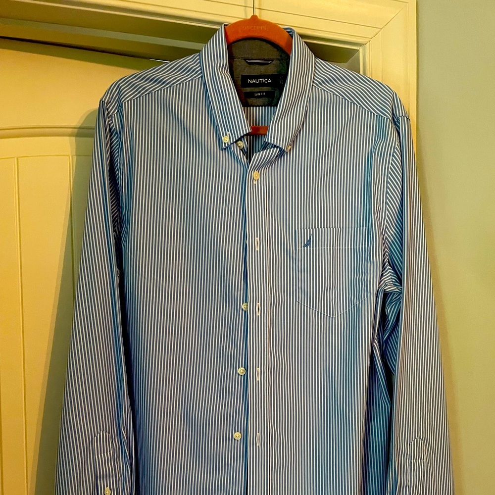 Slim fit button down